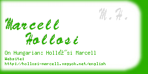 marcell hollosi business card